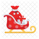 Santa claus sleigh  Icon