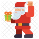 Santa Clause Christmas Holiday Icon