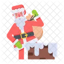 Santa Climbing  Symbol