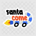 Candy Cane Skateboarding Christmas Candy Icon