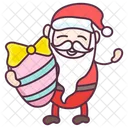 Santa Egg Gift  Icon