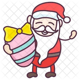Santa Egg Gift  Icon