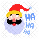 Santa Face Santa Emoji Christmas Emoji Icon