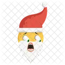 Santa Christmas Emoji Icon