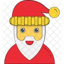 Santa Face Santa Claus Christmas Icon
