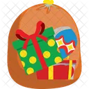 Santa Gift Bag Icon