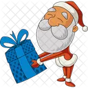 Santa Giving Gift  Icon
