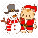 Cat Christmas Fluffy Icon