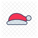 Santa Hat Christmas Holiday Icon