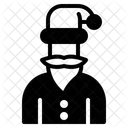 Santa Christmas Decoration Icon