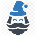 Santa Christmas Bearded Man Christmas Icon