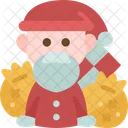 Santa Claus Figure Icon
