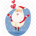 Santa in love  Icon