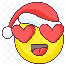 Santa Love Emoji Emoji Icon