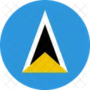 Santa Lucia Bandeira Ícone