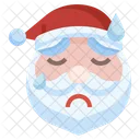Santa Sad Sad Emoticons Icon