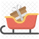 Presents Sled Gift Icon