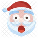 Papá Noel sorprendido  Icono