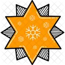 Santa Star Star Christmas Icon