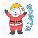Santa Bear Santa Teddy Christmas Santa Icon