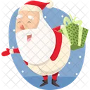 Santa with gifts  Icon