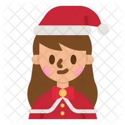 Santa Woman  Icon