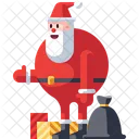 Santaclaus with gifts  Icon