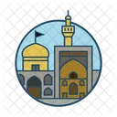 Santuario Del Imam Reza De Iran Edificio Famoso Punto De Referencia Icono