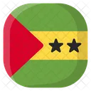 Sao Tome And Principe Flag Country Icon