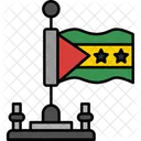 Sao Tome E Principe Golfo Da Guine Cacau Ícone
