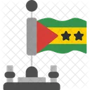 Sao Tome E Principe Golfo Da Guine Cacau Ícone