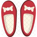 Sapatos de bebê de fita  Ícone