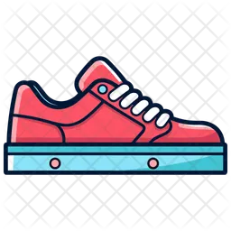 Sapatos de skate vermelhos  Ícone
