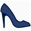 Sapatos Glifos de Salto Alto Azul  Ícone