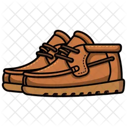Sapatos mocassins Chukka castanhos  Ícone