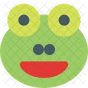 Sapo Sorrindo Com Os Olhos Abertos Icon