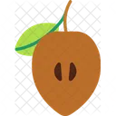 Sapodilla Cut Sapodilla Vegetable Icon