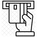 Saque Em Dinheiro Saque Em Caixa Eletronico Dolar Ícone