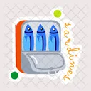 Sardine Fish Uncooked Fish Canned Seafood Icon