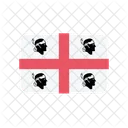 Sardinia Flag Country Icon
