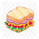 Toastie Sarnie Sandwich Icon