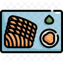Sashimi Salmon Wasabi 아이콘