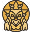 Satanic Baphomet Devil Icon