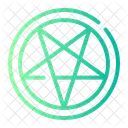 Satanism Satan Pentangle Icon