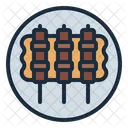 Satay Food Cooking Icon