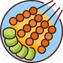 Sate Essen Gericht Symbol