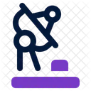 Satelite Antena Parabolica Radiodifusao Ícone