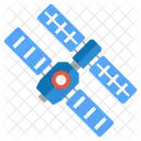 Estacion Espacial Satelite Astronomia Icono