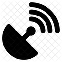 Tecnologia De Satelite Satelite Espacial Antena Parabolica Ícone