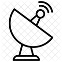Prato Antena Satelite Ícone